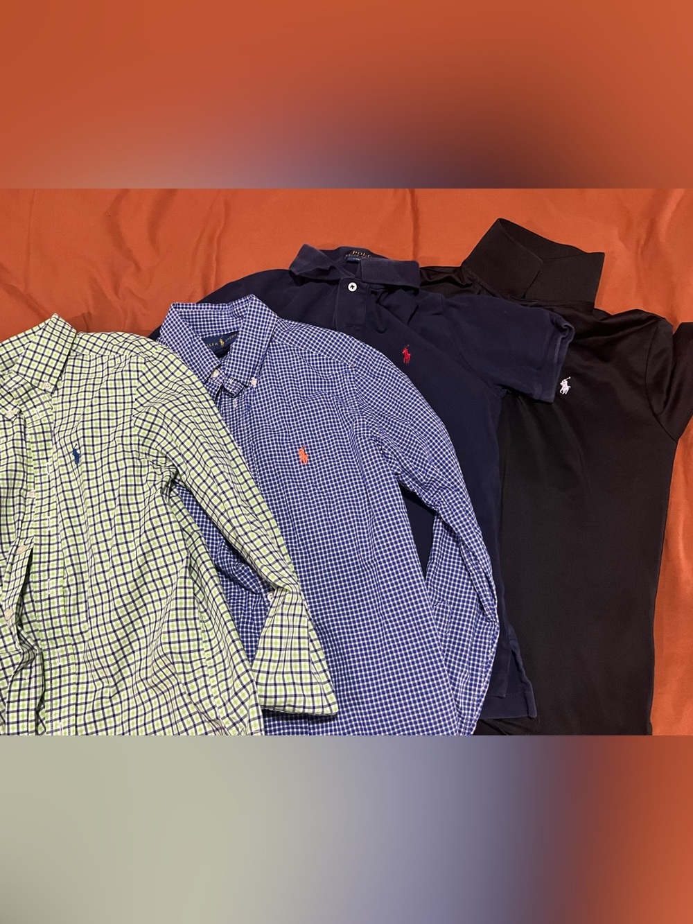 Ralph Lauren Blue and Navy Button-Down & Polo (4 total)